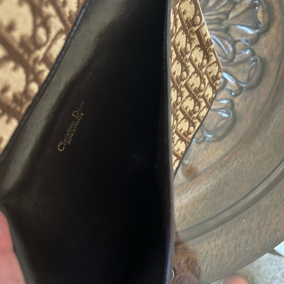 CHRISTIAN DIOR rare Canvas Envelope Clutch Brown monogram - Picture 2 of 6